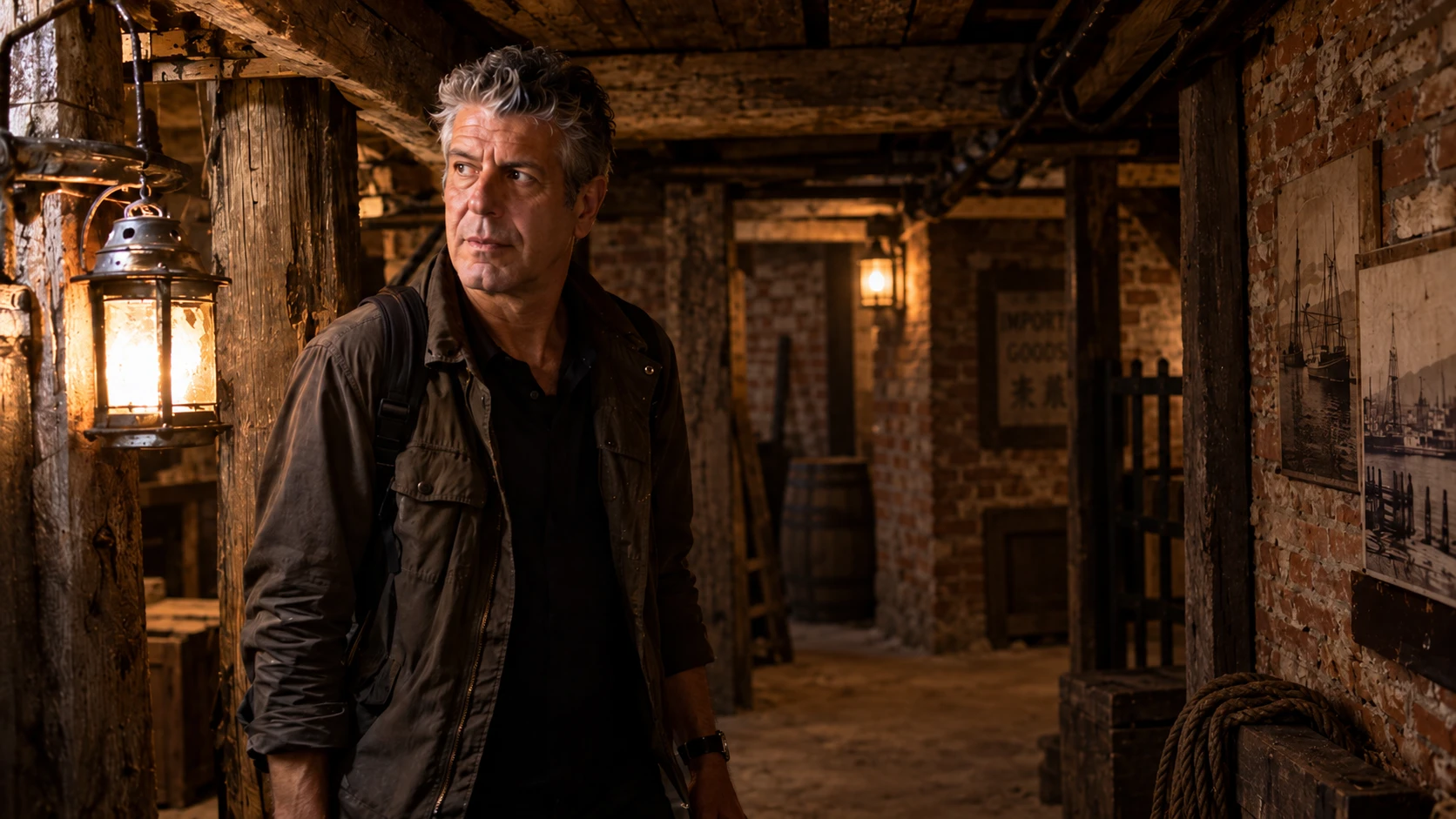 Anthony Bourdain exploring Portland underground history and the Shanghai Tunnel legend